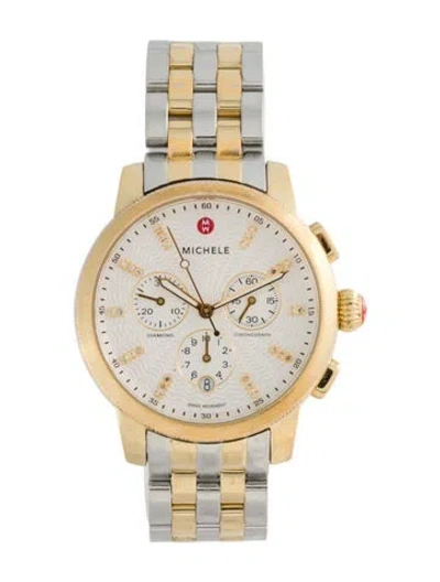 Pre-owned Michele Uptown Watch, 39mm In Multicolor