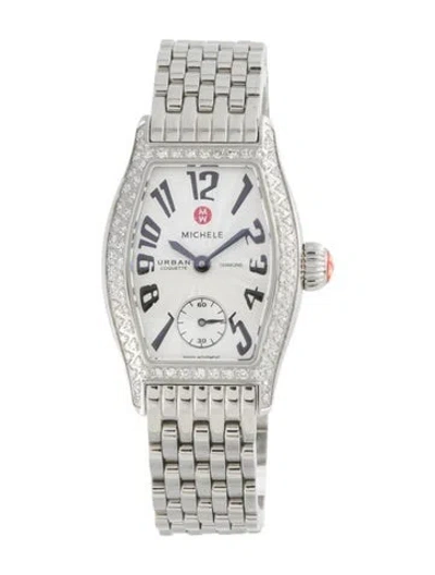 Pre-owned Michele Urban Coquette Watch, 22mm In Multi