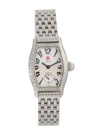 Pre-owned Michele Urban Coquette Watch, 22mm In Multicolor