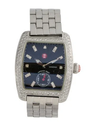 Pre-owned Michele Urban Mini Watch, 29mm In Multi