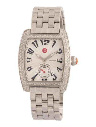 Pre-owned Michele Urban Mini Watch, 29mm In Multi