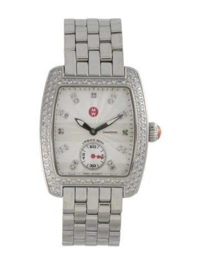 Pre-owned Michele Urban Mini Watch, 29mm In Multi