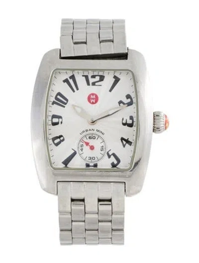 Pre-owned Michele Urban Mini Watch, 29mm In Multicolor