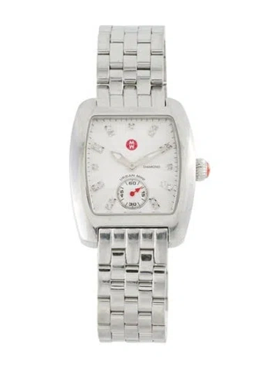 Pre-owned Michele Urban Mini Watch, 29mm In Multicolor