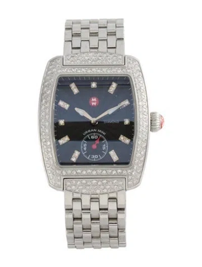 Pre-owned Michele Urban Mini Watch, 29mm In Multicolor