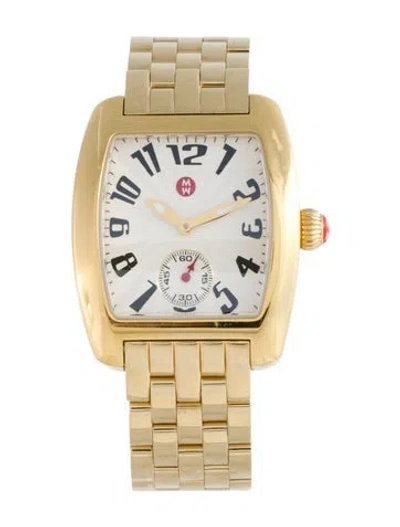 Pre-owned Michele Urban Mini Watch, 29mm In Multicolor