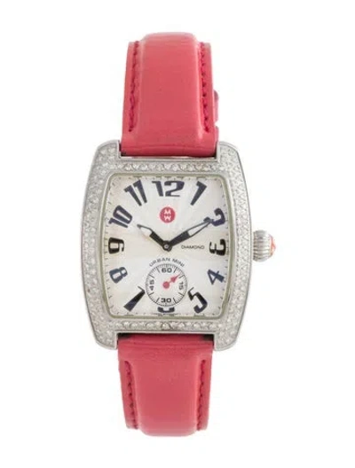 Pre-owned Michele Urban Mini Watch In Multicolor