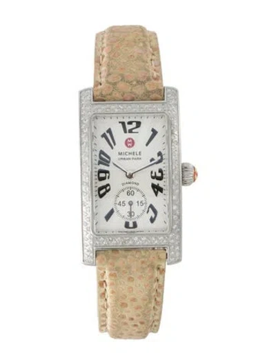 Pre-owned Michele Urban Park Watch In Multi