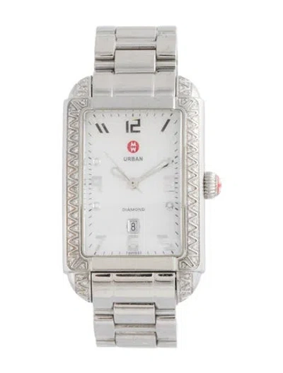 Pre-owned Michele Urban Watch, 27mm In Multicolor