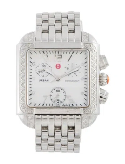Pre-owned Michele Urban Watch, 33mm In Multicolor