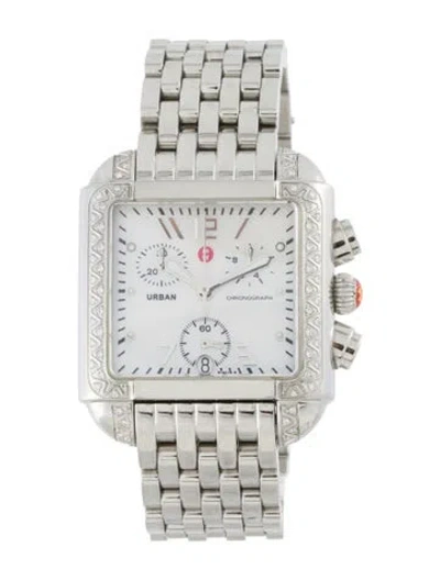 Pre-owned Michele Urban Watch, 33mm In Multicolor