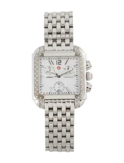 Pre-owned Michele Urban Watch, 33mm In Multicolor