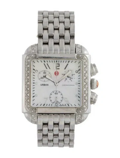 Pre-owned Michele Urban Watch, 33mm In Multicolor