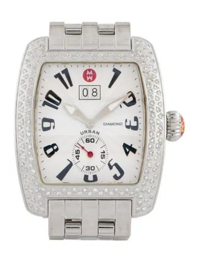 Pre-owned Michele Urban Watch, 36mm In Multi