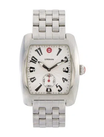 Pre-owned Michele Urban Watch, 36mm In Multi