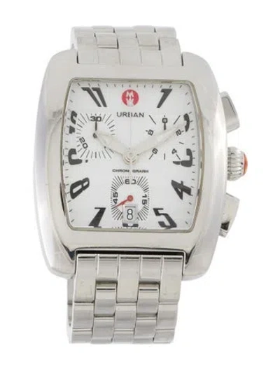 Pre-owned Michele Urban Watch, 36mm In Multi