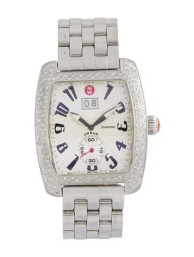 Pre-owned Michele Urban Watch, 36mm In Multi