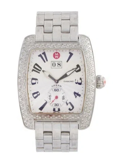 Pre-owned Michele Urban Watch, 36mm In Multicolor