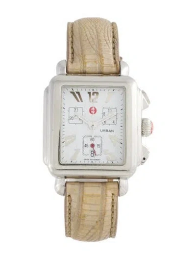 Pre-owned Michele Urban Watch In Multi