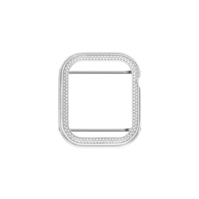 Michele Women's 45mm Stainless Steel Diamond Case For Apple Watch
