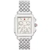 Michele Women's Deco Diamond White Mop Dial Watch In Multi