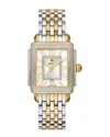Michele Deco Madison Watch, 33mm In White/two Tone