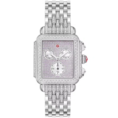Michele Women's Limited Edition Deco Diamond Pink Dial Watch