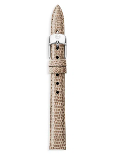 Michele Women's Lizard Watch Strap/14mm In Neutral