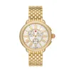 Michele Serein 18k Gold Plated Diamond Watch In Gold