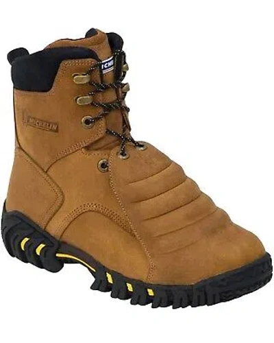 Pre-owned Michelin Men's 8&quot; Sledge Metatarsal Eh Work Boot - Steel Toe Brown 12 D