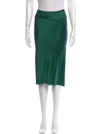 Pre-owned Michelle Farmer Knee-length Skirt In Green