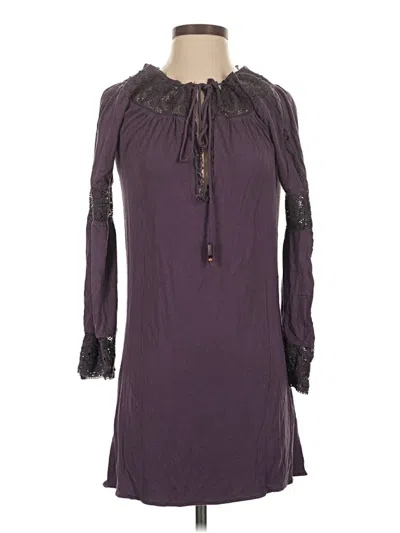 Pre-owned Michelle Jonas Casual Dress In Purple