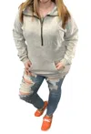 Michelle Mae Halfzip In Vintage Wash In Multi