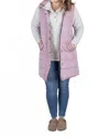 Michelle Mae Harlow Long Vest In Blush In Pink