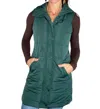 Michelle Mae Harlow Long Vest In Hunter Green In Green