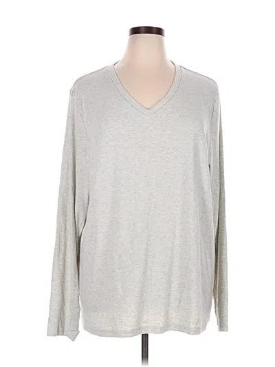 Pre-owned Michelle Mae Long Sleeve T-shirt In Silver