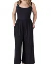 Michelle Mae Paige Jumpsuit With Pockets In Black In Black