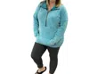 Michelle Mae Vintage Wash Half-zips In Ocean Blue In Blue