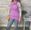 Michelle Mae Zoey Zipcowl Sweatshirt In Purple