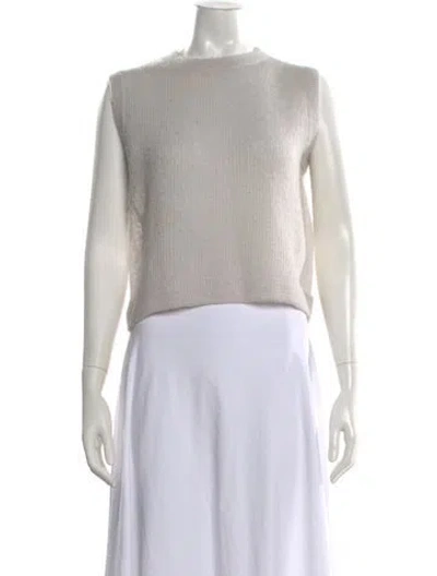 Pre-owned Michelle Mason Alpaca Mock Neck Sweater In Gray