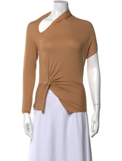 Pre-owned Michelle Mason Asymmetrical Sweater In Neutrals