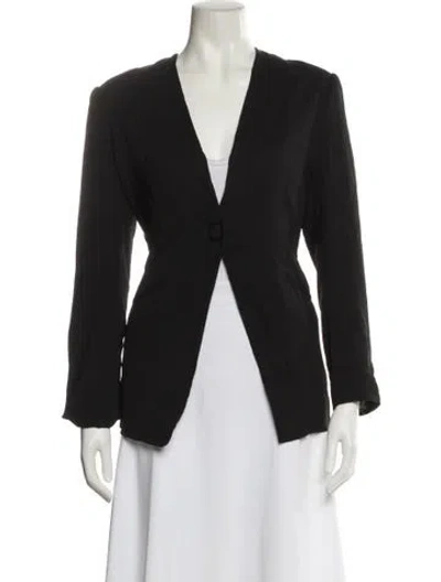 Pre-owned Michelle Mason Blazer In Black