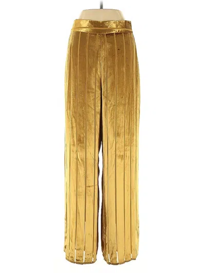 Pre-owned Michelle Mason Casual Pants In Yellow