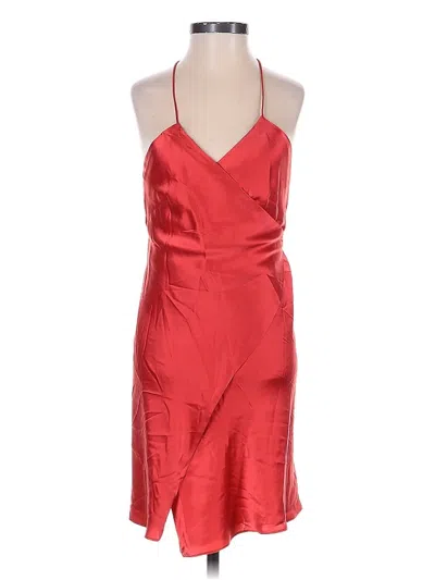 Pre-owned Michelle Mason Cocktail Dress In Red