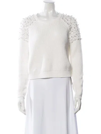 Pre-owned Michelle Mason Crew Neck Sweater In Gray