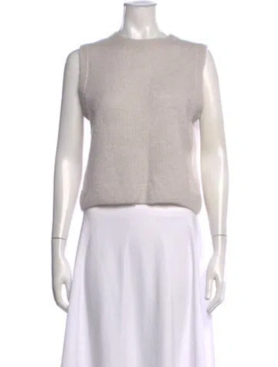 Pre-owned Michelle Mason Crew Neck Sweater In Grey