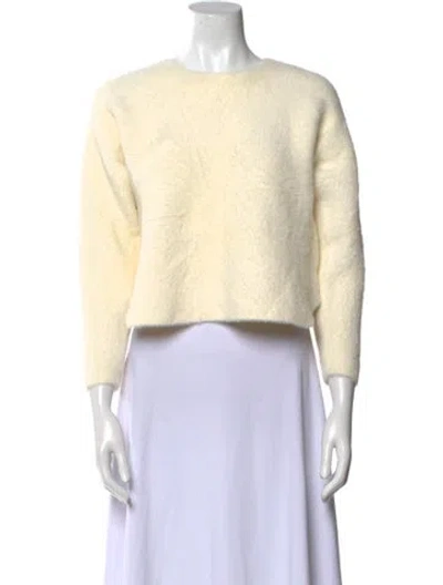 Pre-owned Michelle Mason Crew Neck Sweater In Neutral