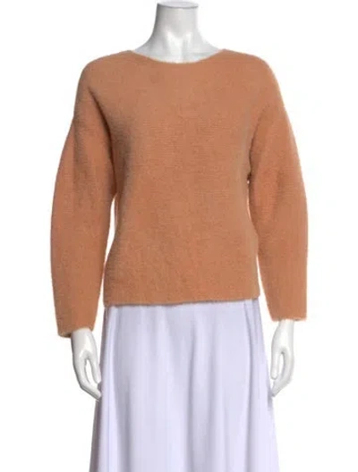 Pre-owned Michelle Mason Crew Neck Sweater In Orange