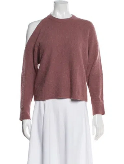 Pre-owned Michelle Mason Crew Neck Sweater In Purple