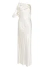 Michelle Mason Crisscross-back Silk Dress In White